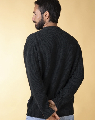 Elsk - Roundneck Men's Recycled Wool Strik - Deep Green 
